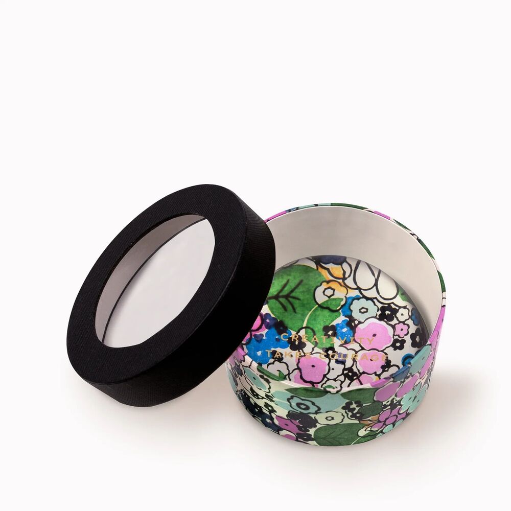 Amelin Archive "Creativity Takes Courage" Florale Glass Paperweight - NWB